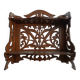 Art Nouveau openwork wooden shelf