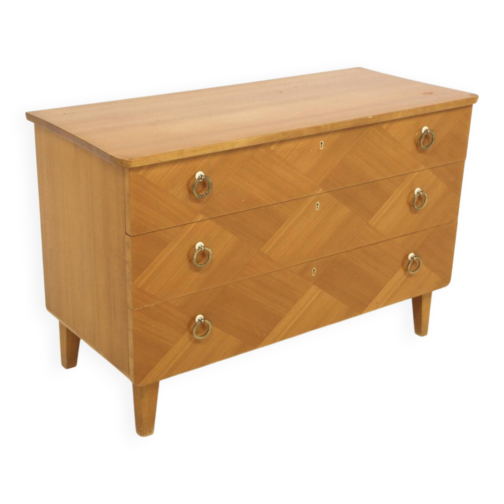 Commode scandinave en orme, Swedish modern, Suède, 1940