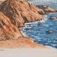 René Ligeron: Mediterranean, seaside house, signed original engraving.