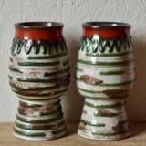 Pair of small vintage ceramic vases