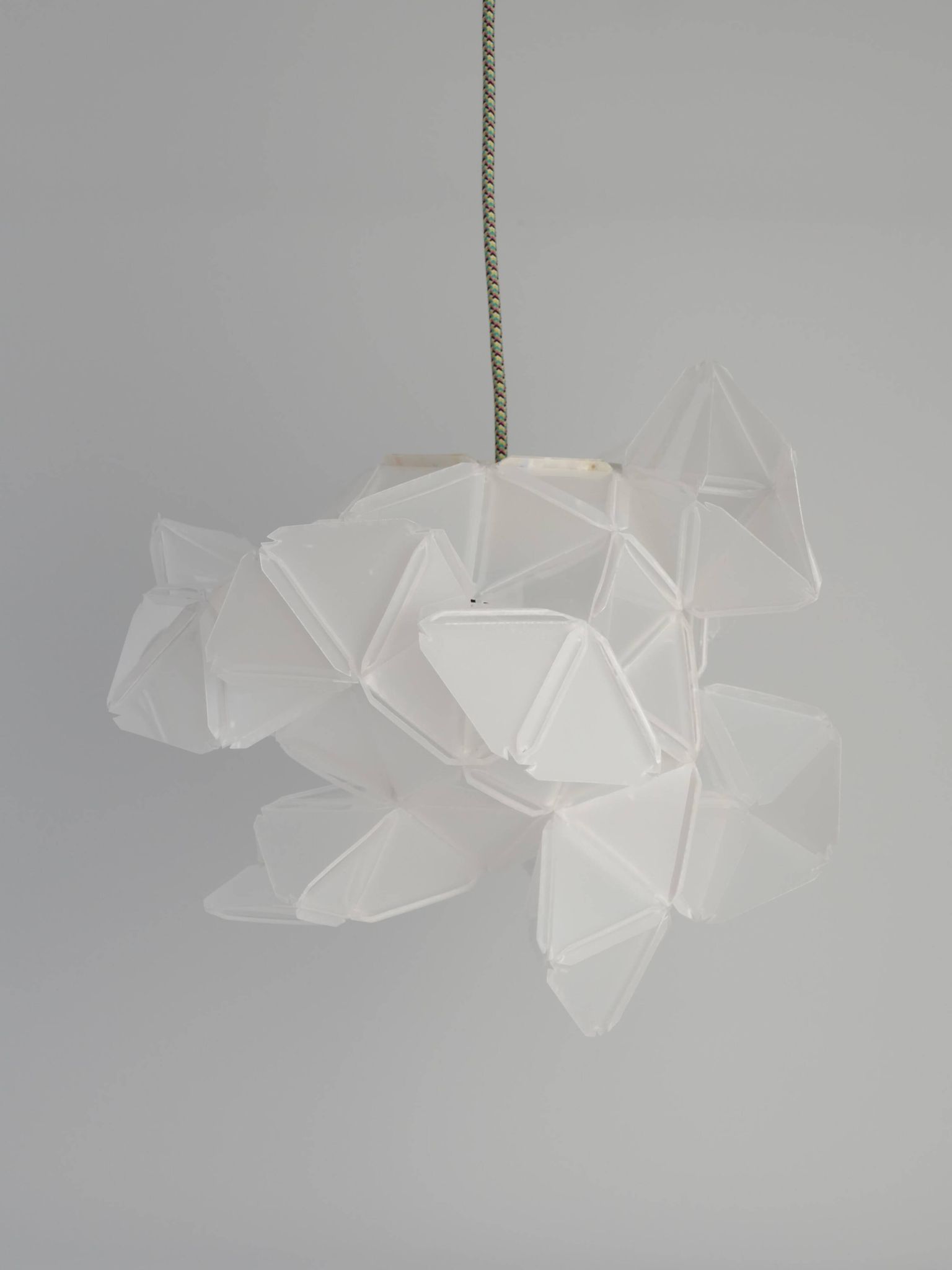 Labyrinth, Hazy, Artisan Light Sculpture with Integrated Fixture, By Republiken