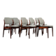 Set de 8 chaises 62 en palissandre par Arne Vodder