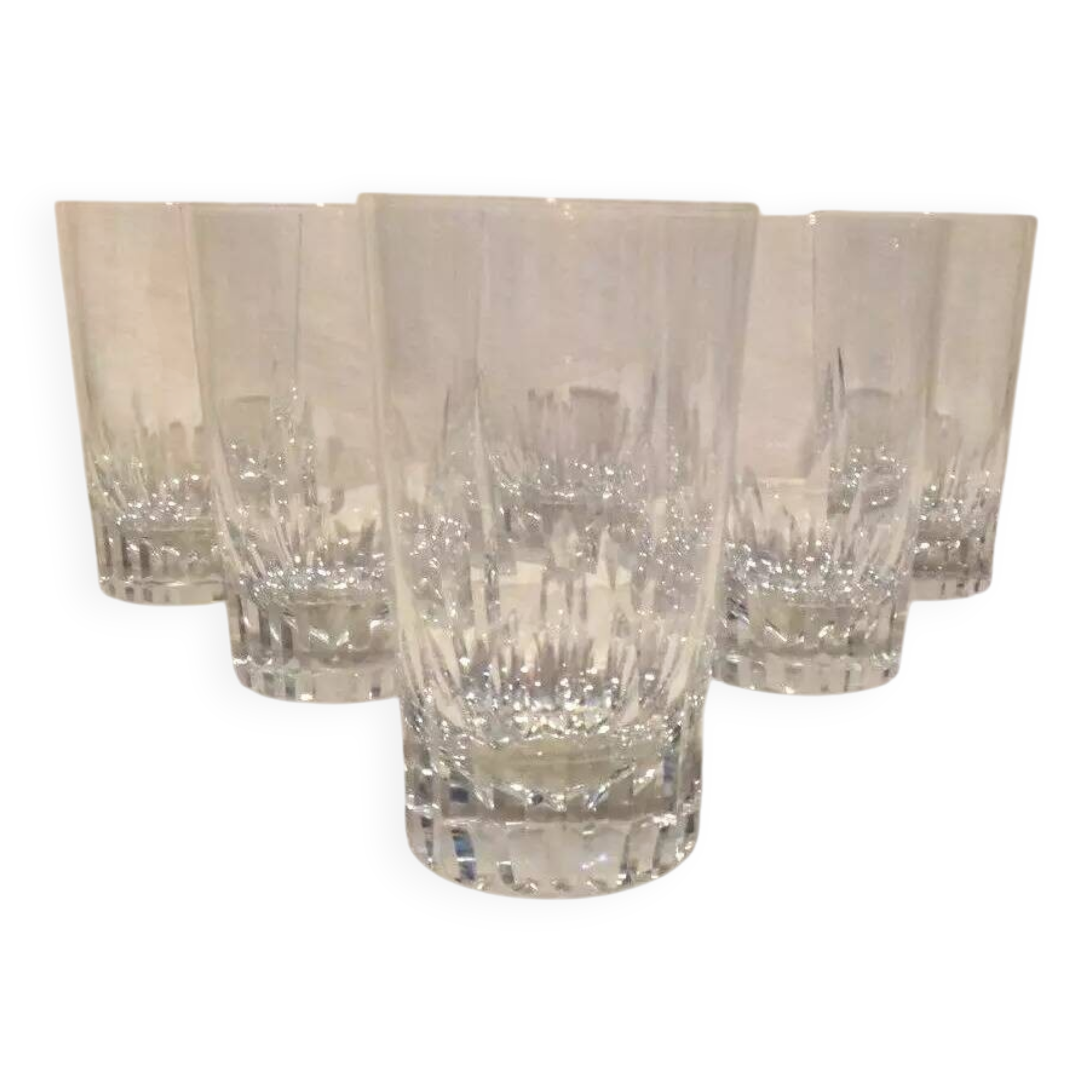 Baccarat spear 6 crystal wine glasses - 9.2 cm