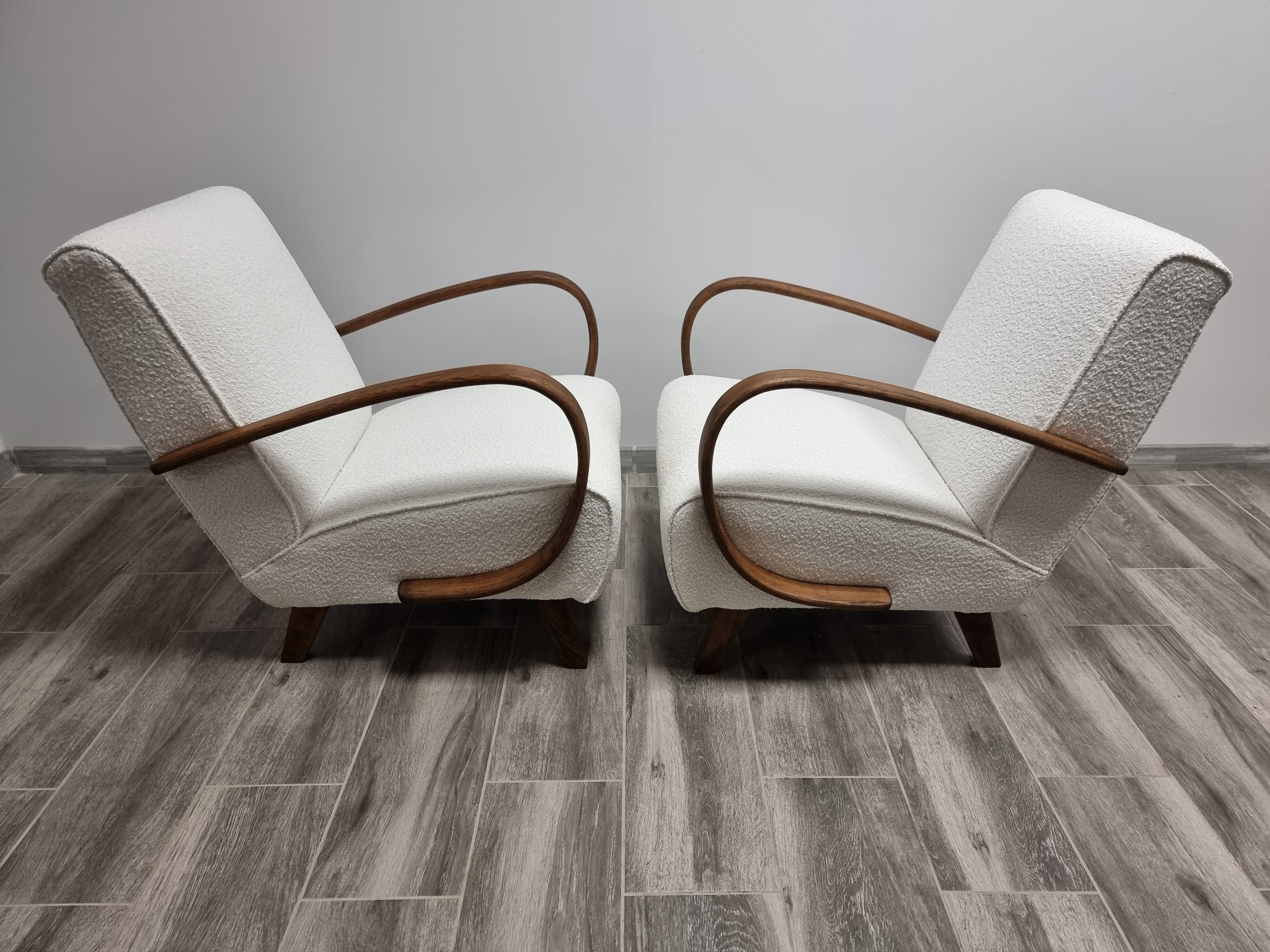 pair of armchairs by Jindrich Halabala