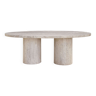 Table basse ovale 130x70 - travertin naturel