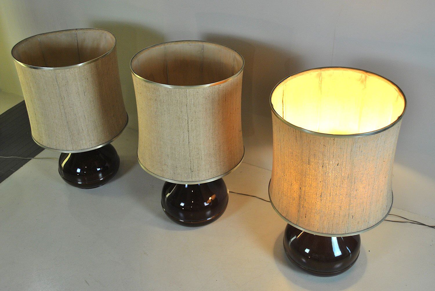 Ceramic table lamp by Ferlaro, 1960s