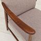 1960s, Swedish design, high-back armchair, furniture wool.