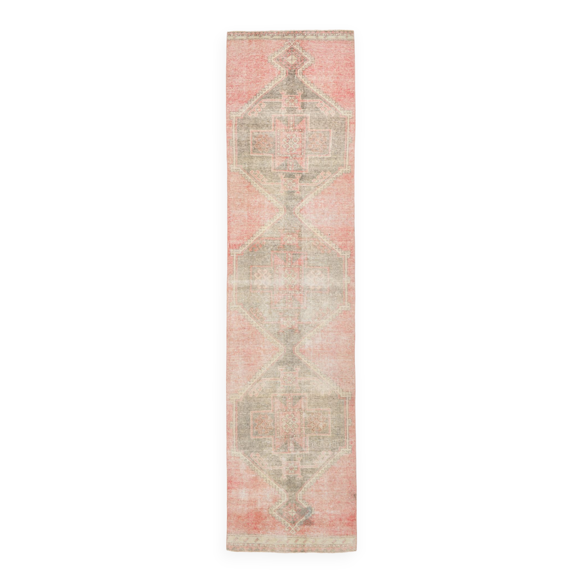 3x12 rustic red turkish runner rug, 88x364cm