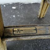 3 bistro armchairs stamped Drucker