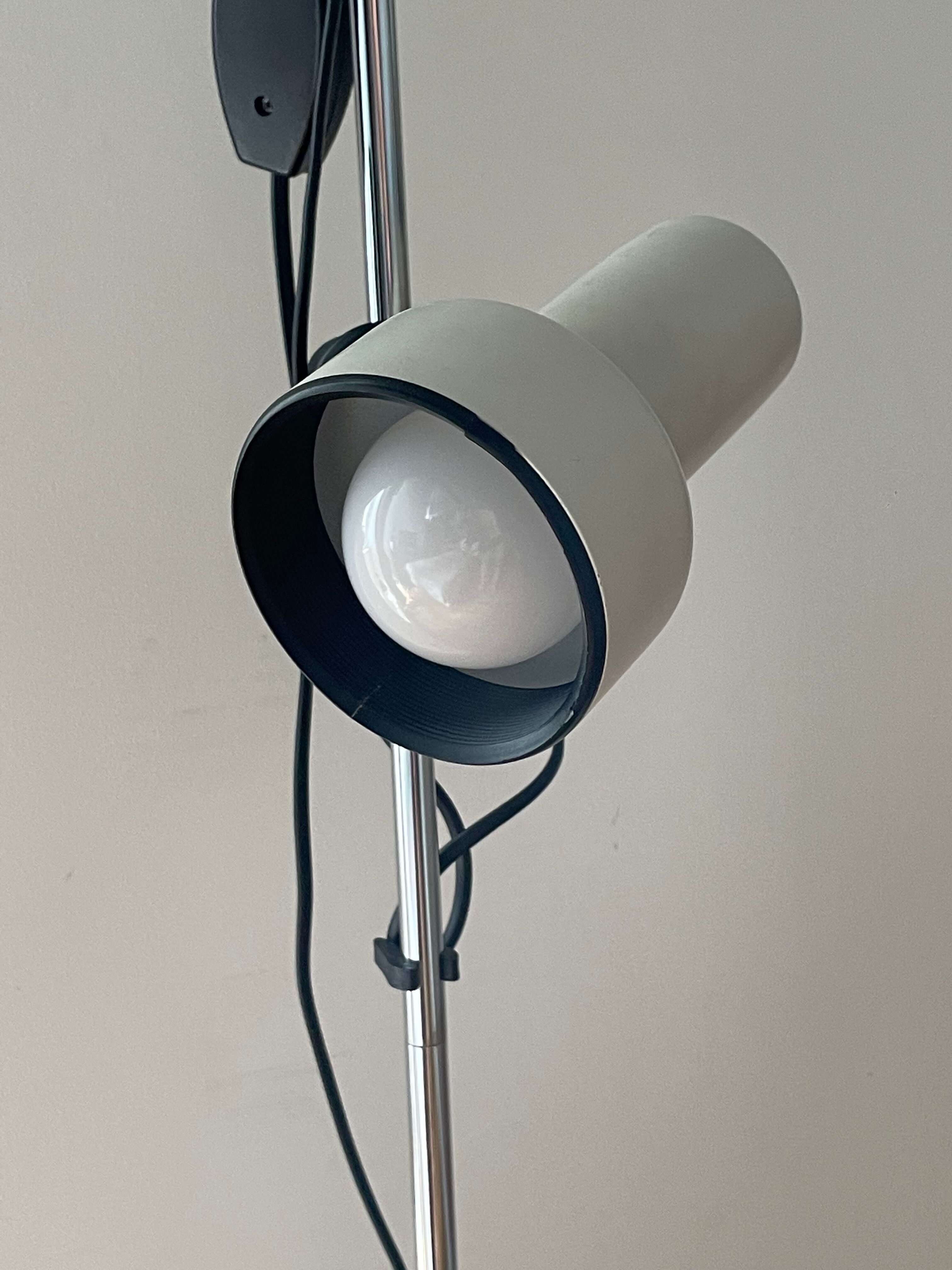 Two-light floor lamp published by Hustadt Leuchten, 1970s
