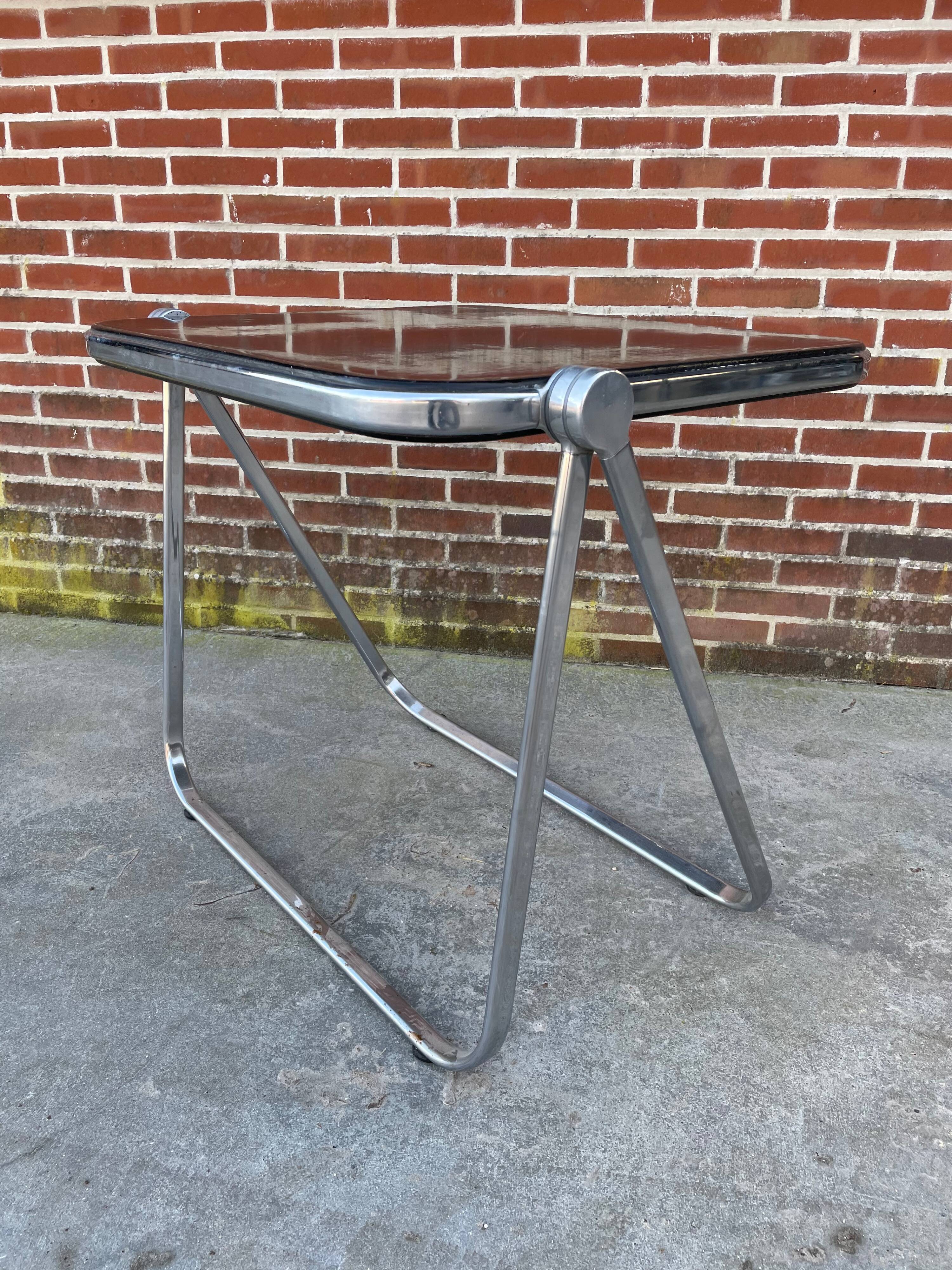 Black 'Platone' folding desk by Giancarlo Piretti for Anonima Castelli 1960's