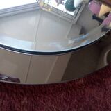 Italian oval mirror by Antonio Lupi for Cristal Luxor