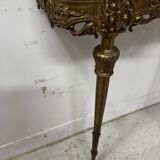 Louis XVI style console in chiselled bronze, 20th century.