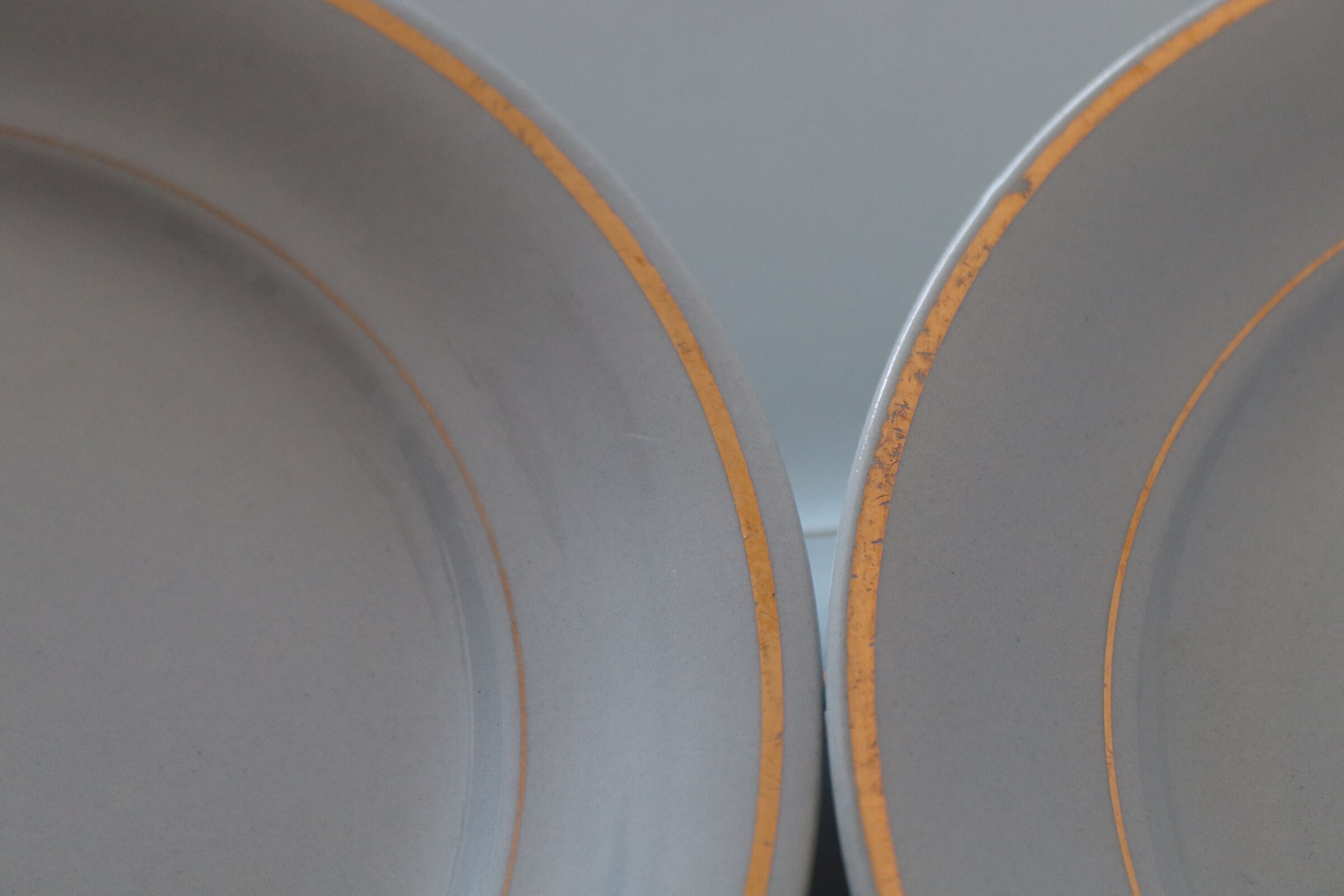 Set of 6 flat plates Villeroy and Boch Mettlach, Lucien Engel