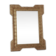 Old mirror frame wood and gilded stucco around 1900 61x46 cm sb