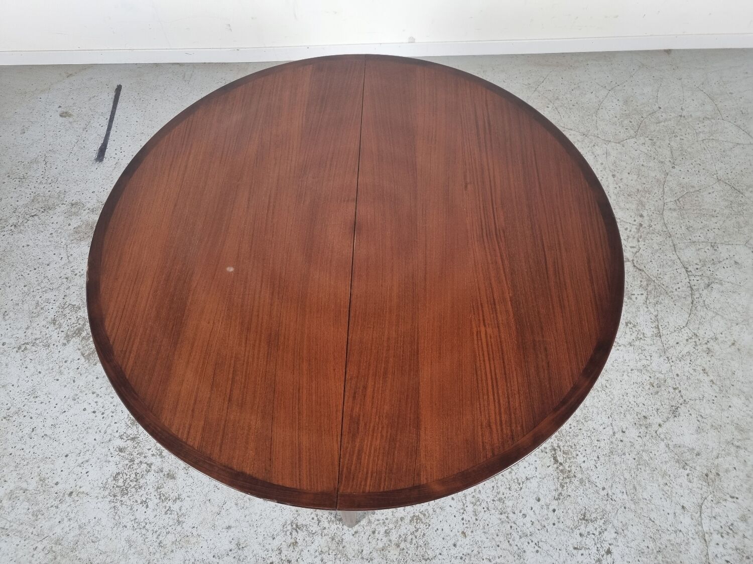 Lubke round rosewood dining table, 60s