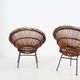 Set of Rattan Lounge Armchairs by Janine Abraham & Dirk Jan Rol, 1960s