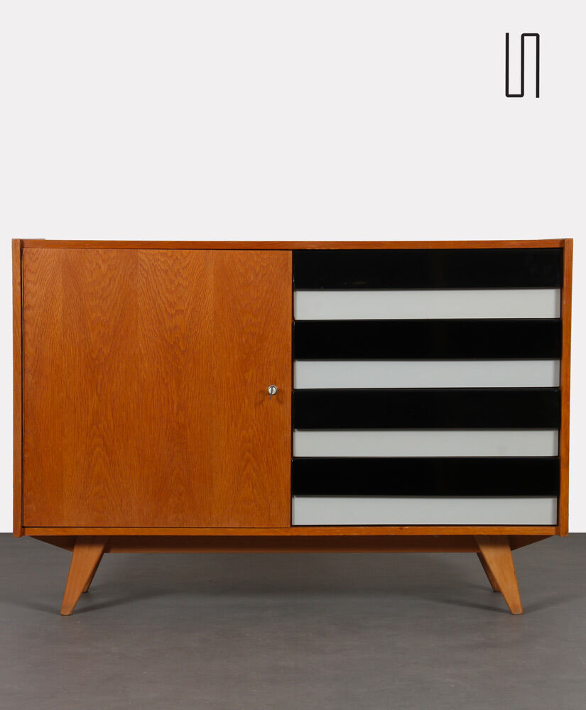 oak chest of drawers by Jiri Jiroutek, model U458, 1960s