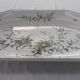 Large octagonal earthenware dish Lallier in Moustiers