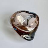 Cendrier Skrdlovice Art Glass, République tchèque, années 1960