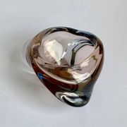 Ashtray Skrdlovice Art Glass, Czech 1960s