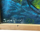 Peinture signée encadrée