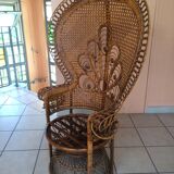 Emmanuelle Peacock vintage armchair 70