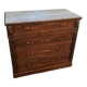 Commode ancienne avec plateau marbre blanc