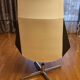 Kastel Kayak armchair in white leather, Modern Italy