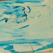 Oil on Swedish canvas "Grötviks Hamn Quarry", Carl-Erik Andersson