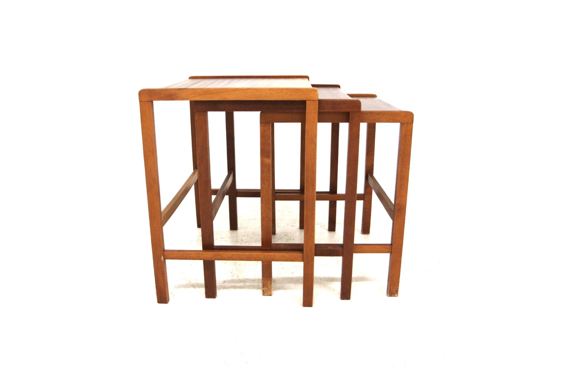 Scandinavian teak nesting tables Möbel-Ikea Sweden, 1960