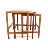 Scandinavian teak nesting tables Möbel-Ikea Sweden, 1960