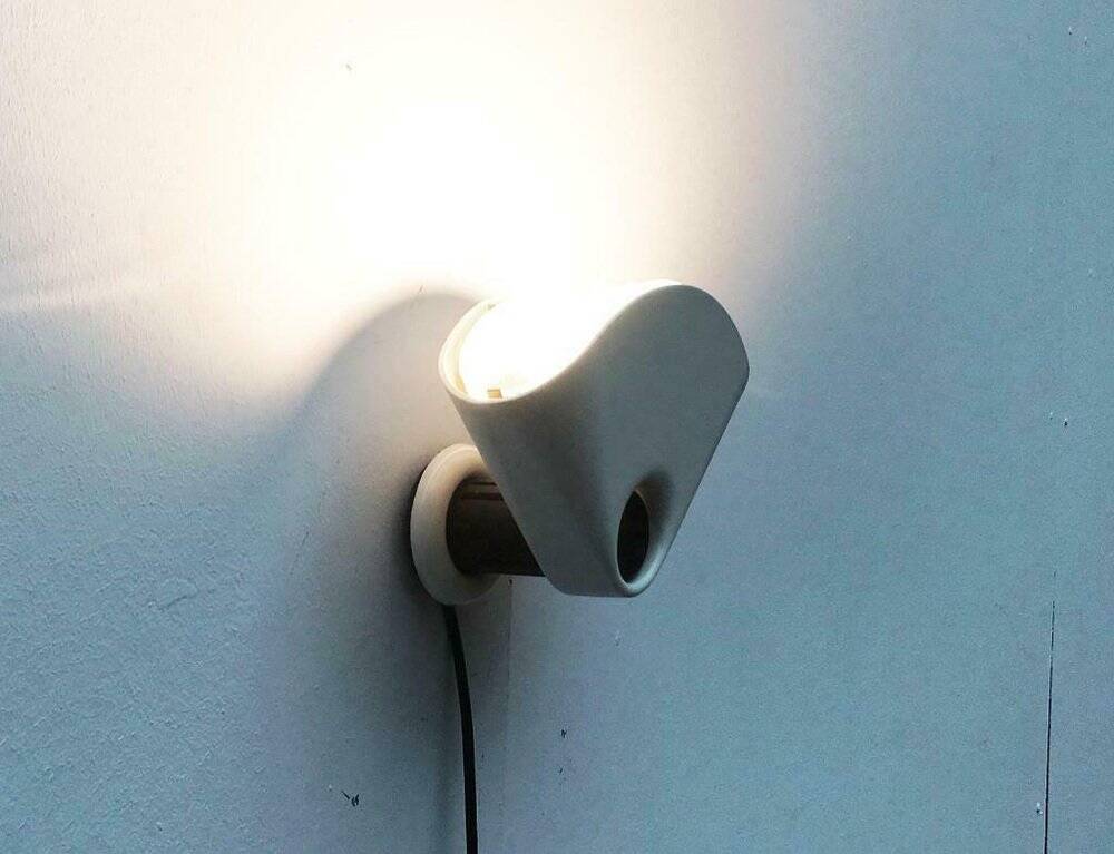 Vintage Space Age Wall Lamp Bollo 870 by Tobia Scarpa for Flos, 1970s