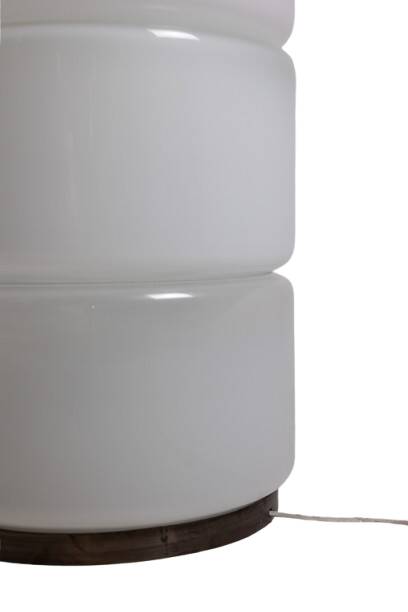 Carlo Nason.  Lampadaire LT316 en verre opalescent blanc de Murano