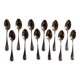 12 Cuillères à moka métal argenté