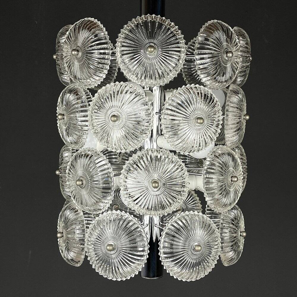 Vintage crystal chandelier Dandelion, Italy, 1960s