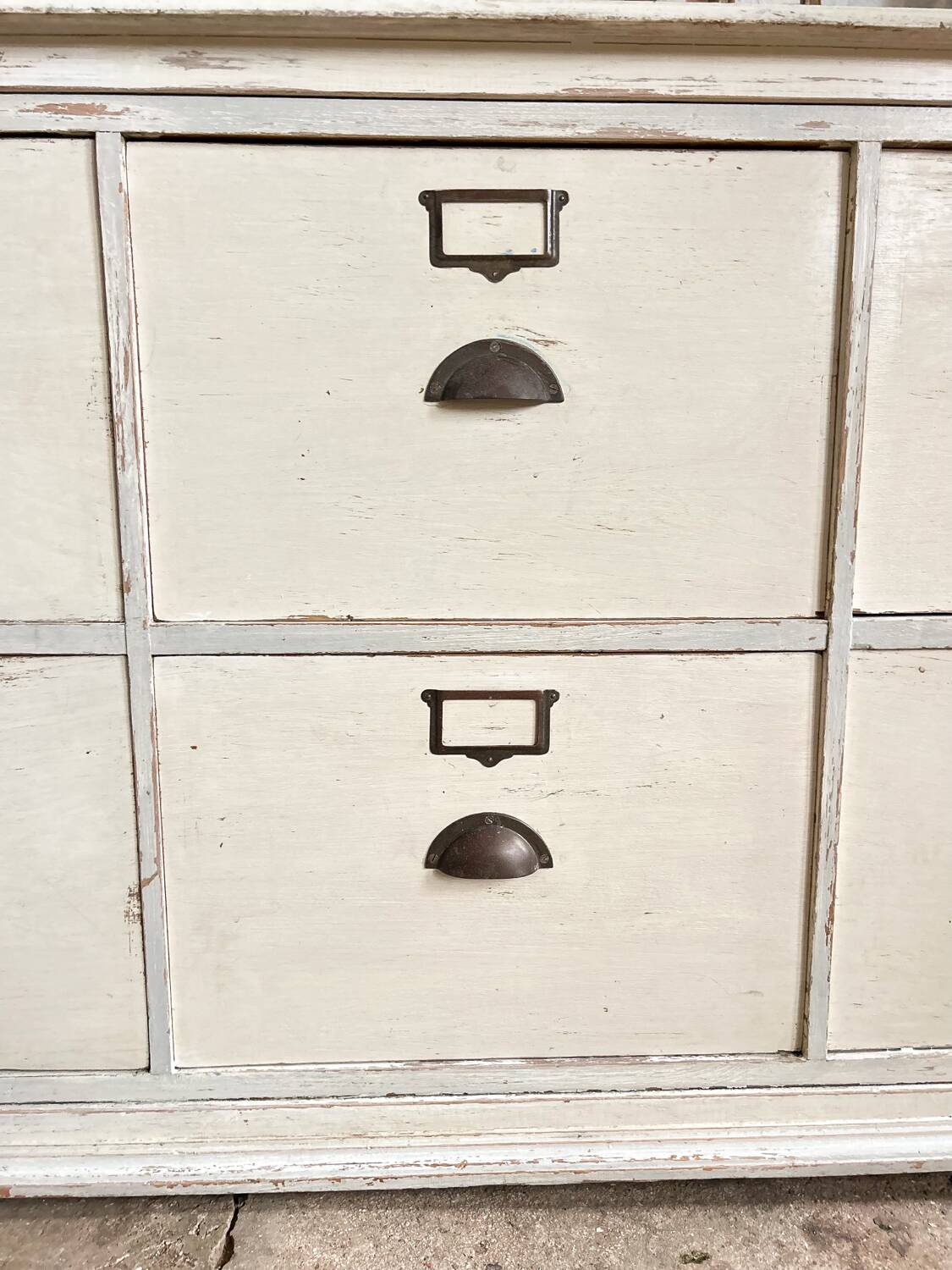 Old haberdashery furniture with original patina