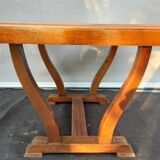 Art Deco lyre table 2 extensions 4/8 guests