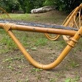 Pair of single rattan beds, 1960s
