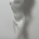 Barbotine ceramic woman lamp Vintage Art Deco
