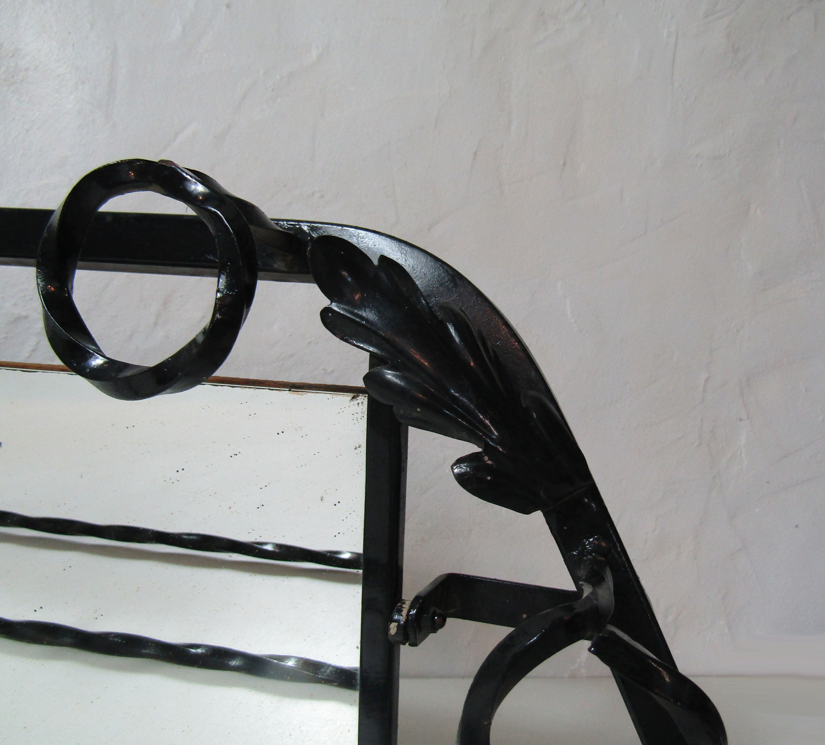 Metal coat door wrought iron