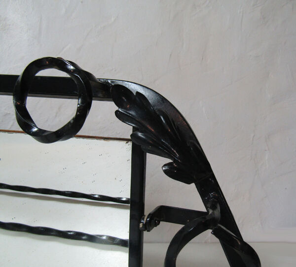 Porte manteau en métal fer forgé