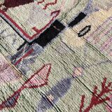 Tapis Berbère Azilal décor et couleurs pastels 265x155cm