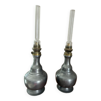 Tin oil lamps