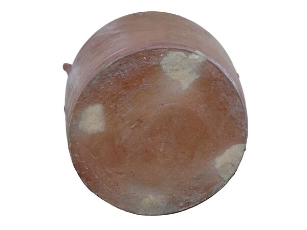 Pot à confit ancien français en grès à glaçure salée