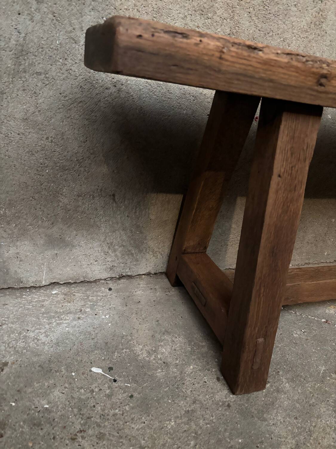 Authentic farm bench