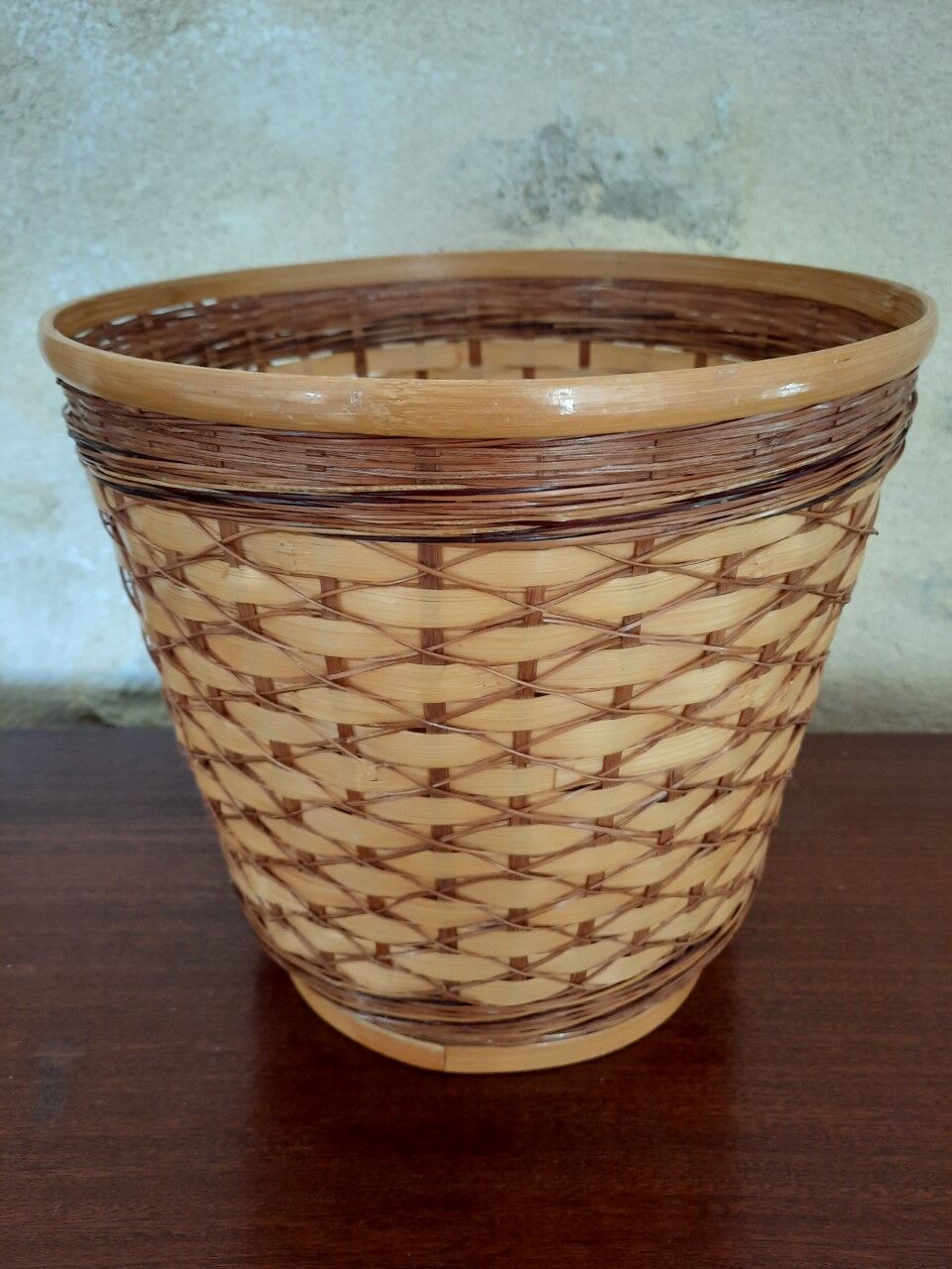 Cache-pot osier tressé