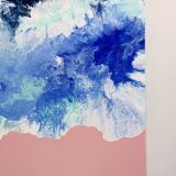 Caribbean Queen art abstrait expressionniste acrylique pièce unique
