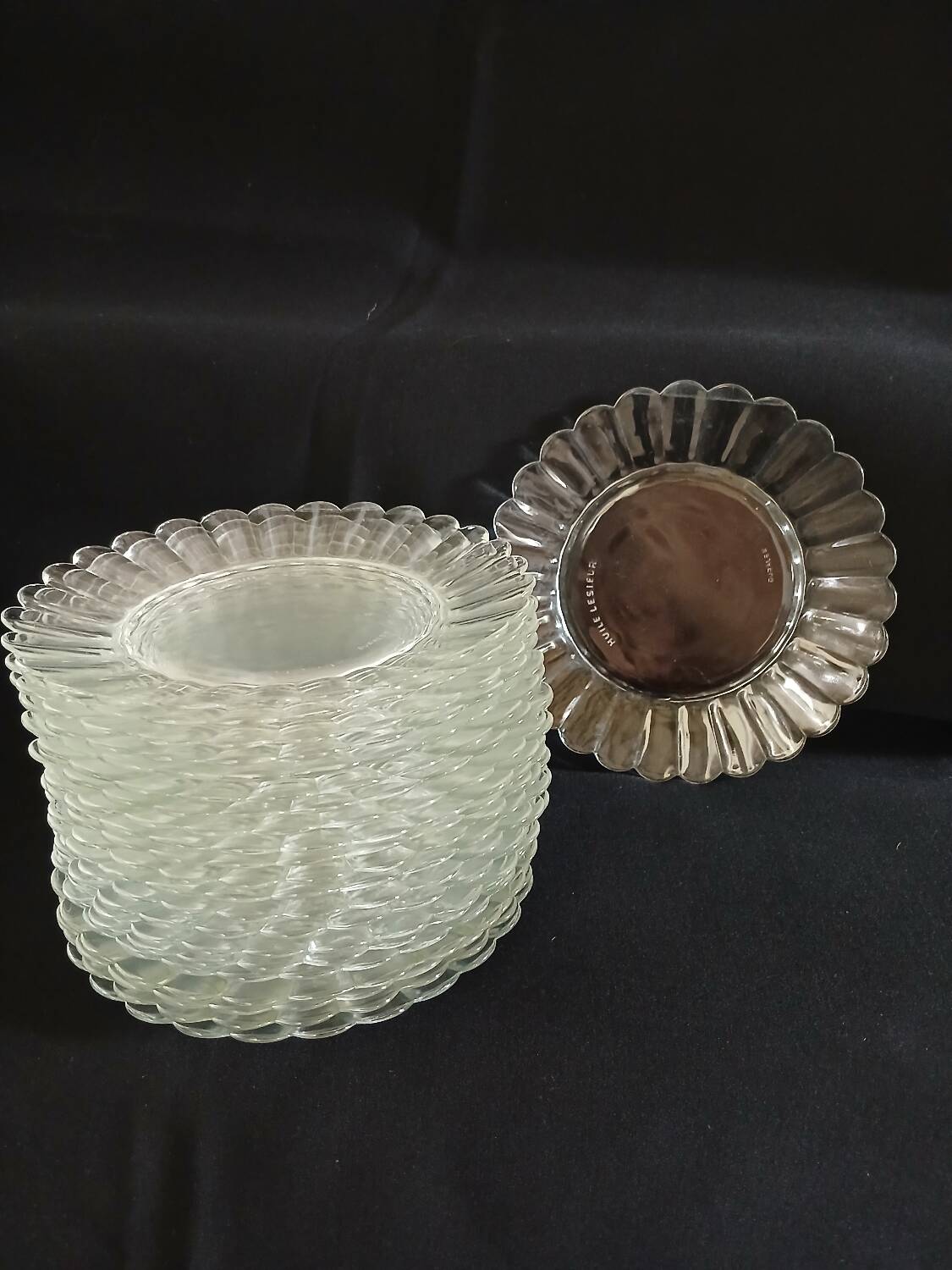 22 vintage Duralex dessert plates