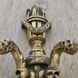 Rocaille style bronze wall lamp